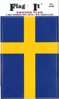 Flag-It Large Swedish Flag Sticker